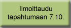 Ilmoittaudu tapahtumaan 7.10.